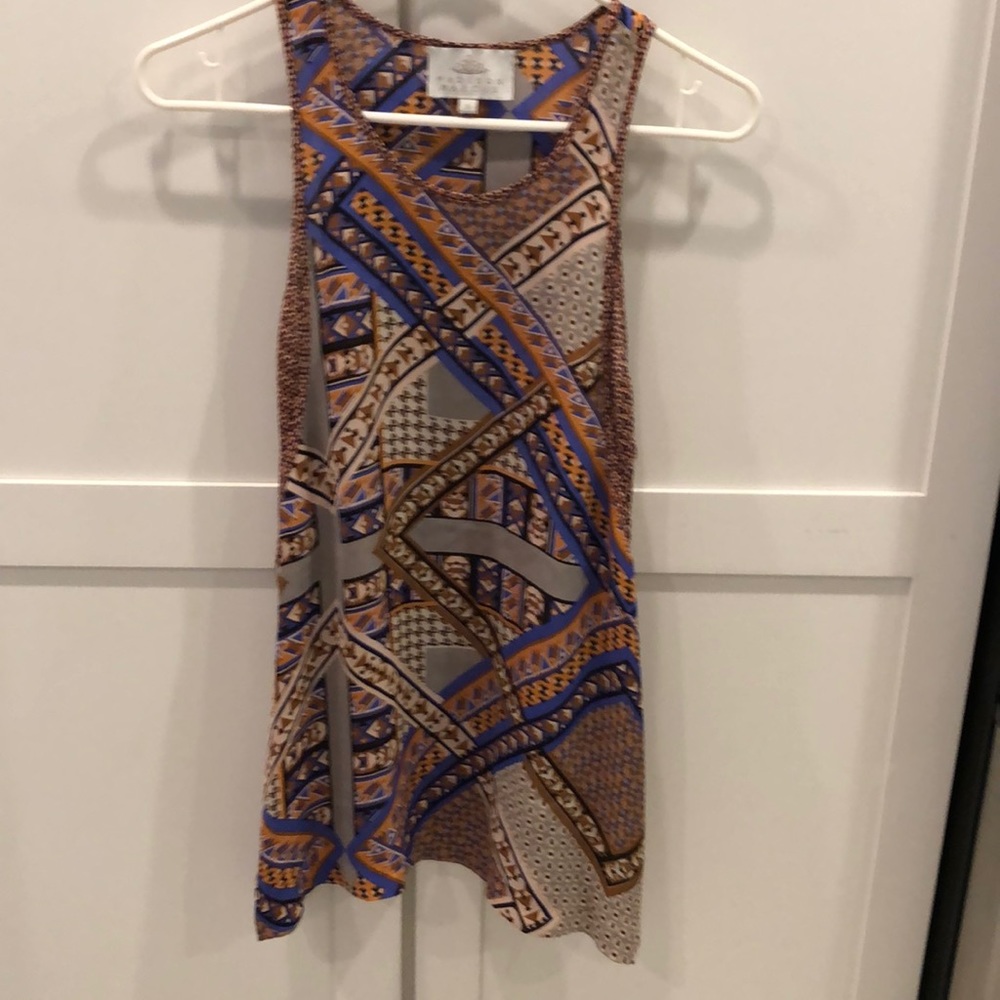 Silk top multicolored pretty top